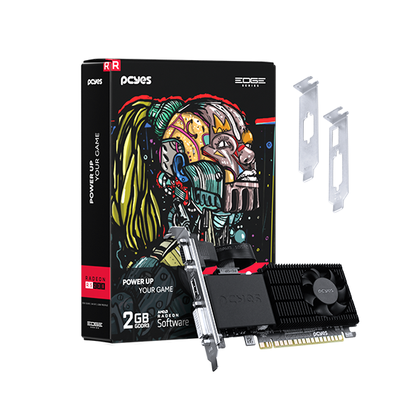 Placa de Video AMD Radeon R5 220 2Gb Ddr3 64 Bits Low Profile Single Fan